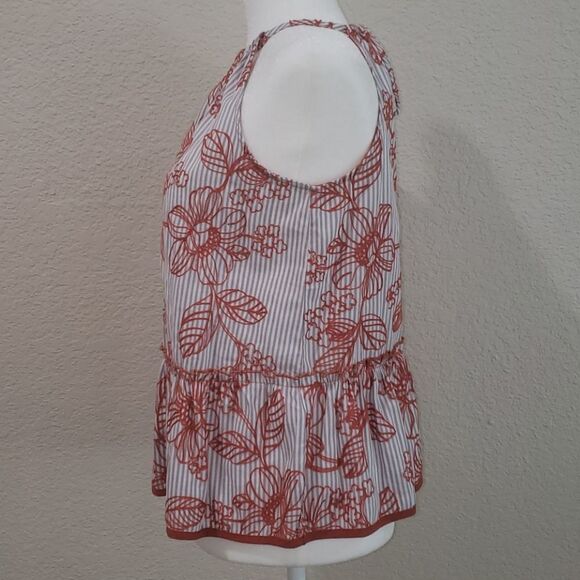 Jade Melody Tam Floral Striped Tank Sz XS - Picture 5 of 9